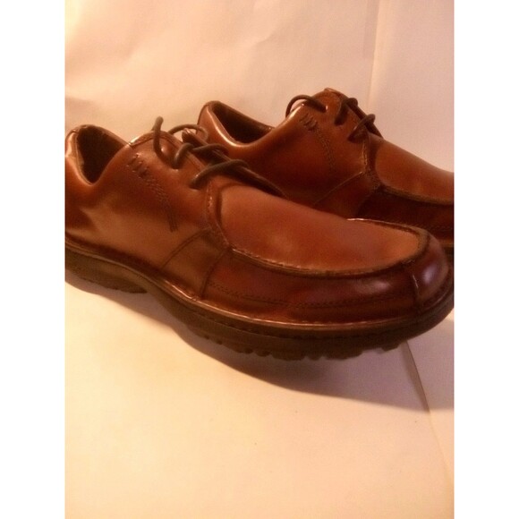 NICE Sz  9 1/2 Streetcars Men's Brown Leather Shoes Casual Oxfords Lace Up - Picture 2 of 6
